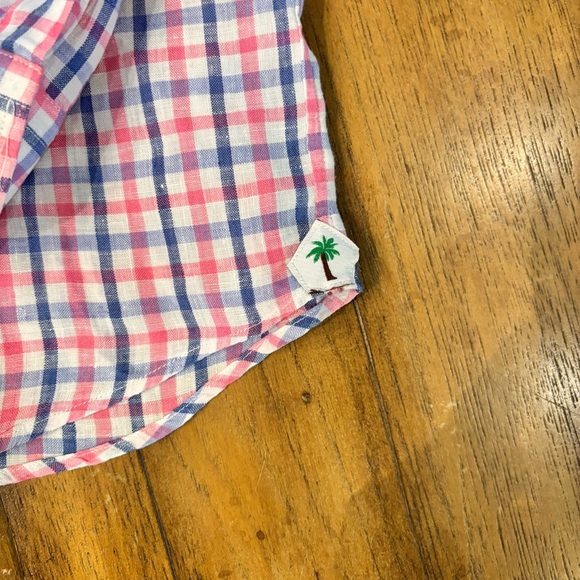 Cremieux Classics Men's Multicolor Checkered Long Sleeve Linen Shirt, Medium - Picture 4 of 13